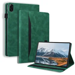 Luxury Flip PU Leather Wallet Tablet Case - 11-Inch Premium Cover for HonorPad X8a 11 inch (Green)