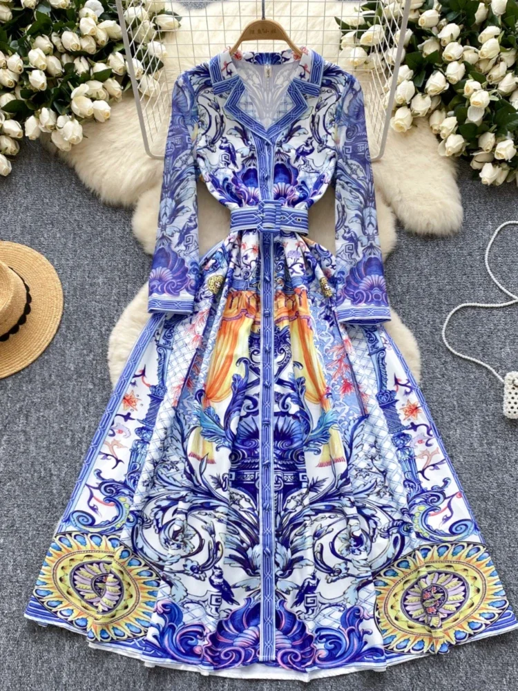 AEL Fashion Slim Dress Women Vintage Hight Waist Long Sleeve Minidress New Casual Streetwear Apricot