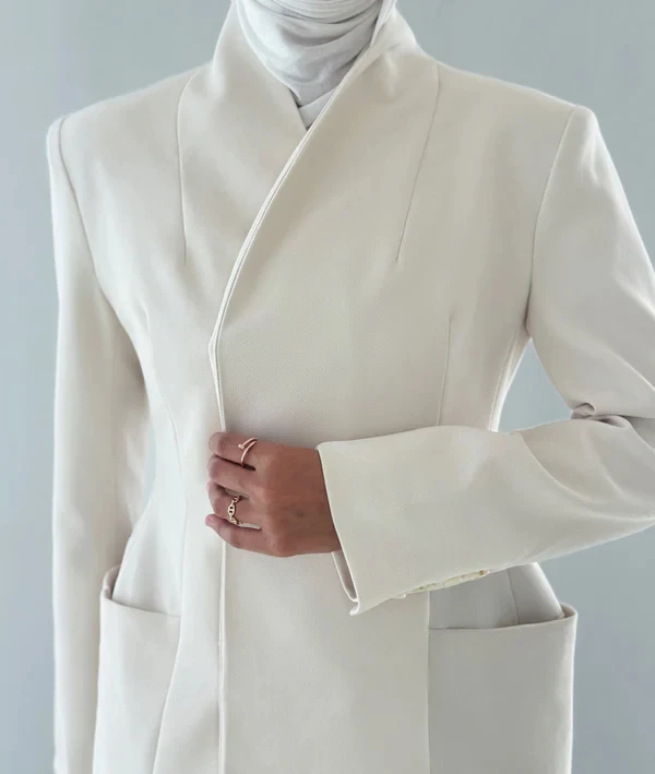 2 Pocket Collarless Blazer (9).jpg