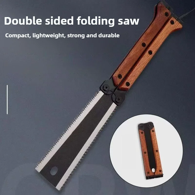 Folding Saw SK5 Steel Pocket Garden Double-sided Tooth Saw Japanese Saw Flush Cut Trim For Woodworking folding saw hand saw