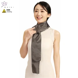 Genuine Electromagnetic radiation protective 50% silver fiber scarf Protecting the thyroid gland EMF shielding scarf