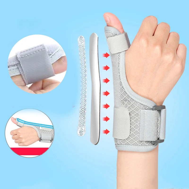 

1/2Pcs Wrist Thumb Hand Support Protector Steel Splint Stabiliser Arthritis Carpal Tunnel Wrist Finger Brace Guard Pedicure Tool