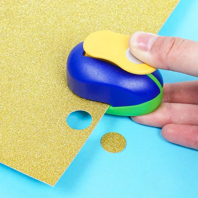 Paper Punch 9/16/25/38mm Random Color Circle DIY Embossing Punches Scrapbooking Machine Cutting Hole Rounder Cutter paper cutter,paper punch,circular cutter