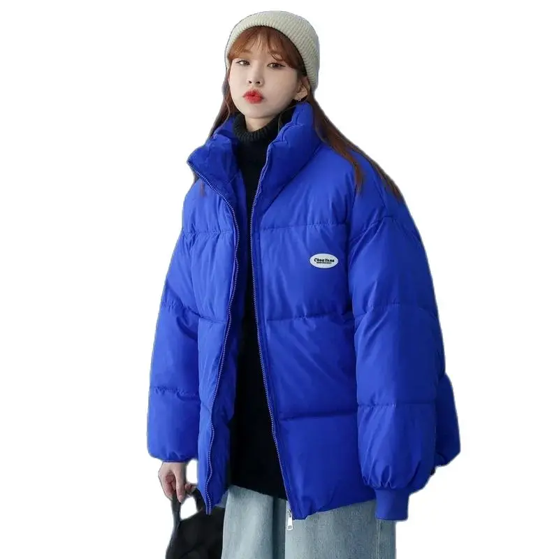 

Down Cotton Coat Female New Korean Version Loose Add Thick Short Bread Clothes Overcoat Ladies Winter Coats Parka Outerwear