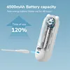 JISULIFE Portable Fan Mini Handheld Fan USB 4500mAh Recharge Hand Held Small 3 in1 Pocket Fan with Power Bank Flashlight Feature 2