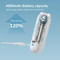 JISULIFE Portable Fan Mini Handheld Fan USB 4500mAh Recharge Hand Held Small 3 in1 Pocket Fan with Power Bank Flashlight Feature 2