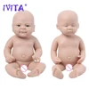 IVITA Unpainted Full Body Silicone Reborn Baby Dolls Lifelike Newborn Doll Baby DIY Blank Kit for Children Christmas Toys  ﻿ 1