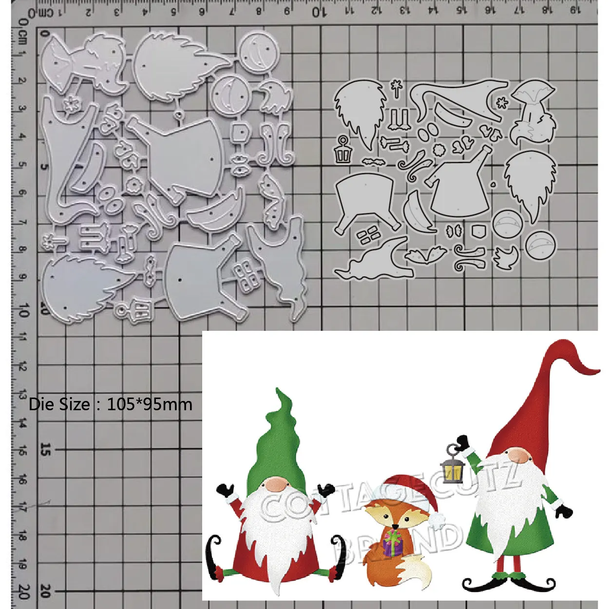 2023 New Metal Cutting Dies Old Man, Fox Diy Scrapbook Paper Craft Knife Mold Blade Punch Stencil Dies