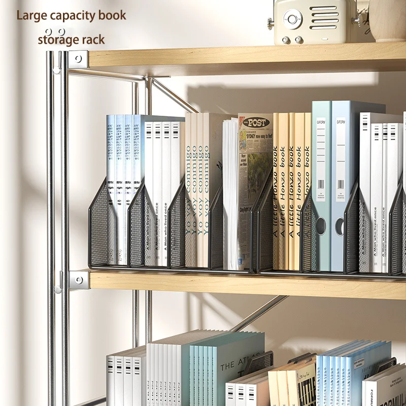 Metal File Rack Office Desk Shelf Standing Desktop File Folder File Box File Storage Box Data Rack Stationery Organizer File 6