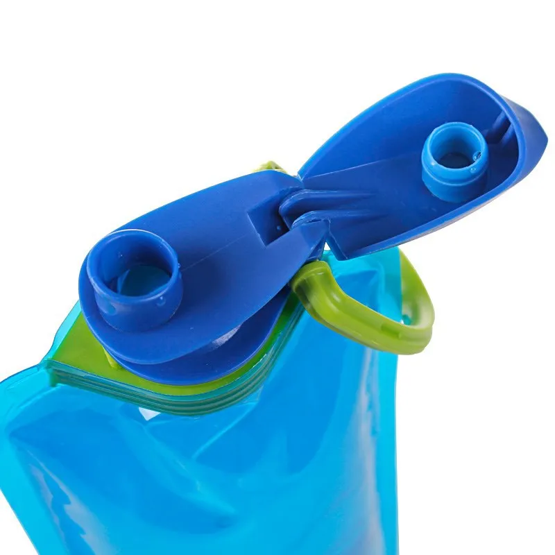 650ml 소프트 워터 블래더 접이식 휴대용 수분 공급팩 (하이킹, 사이클링, 아웃도어 스포츠, 음악 축제, 러닝, 캠핑용)