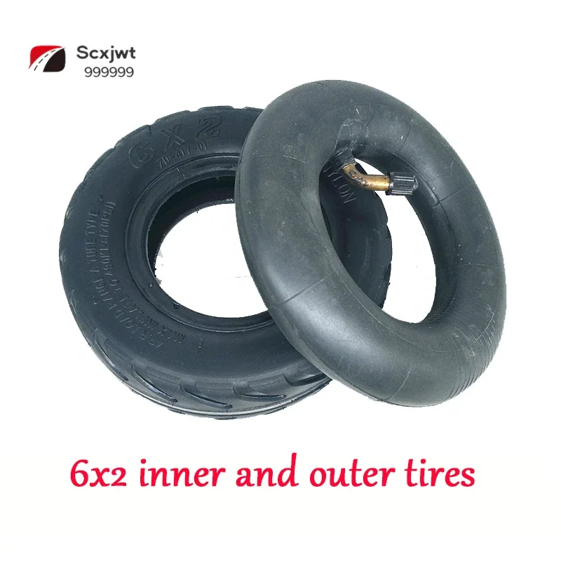 6 Inch Pneumatic Tire 6x2 Inner and Outer Electric Scooter Non Explosion Proof Solid Whole Wheel