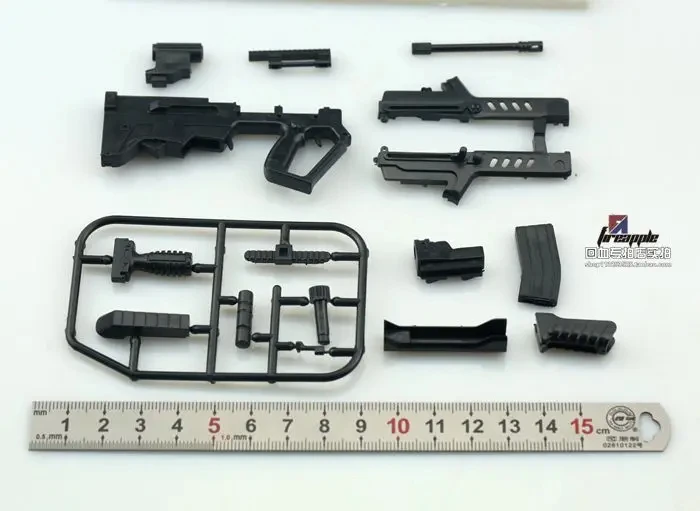 남성 군인 무기 TAVOR 어썰트 라이플 조립 건 모델 군사 장난감, 12 인치 액션 피규어 장면 소품 액세서리, 1/6 체중계