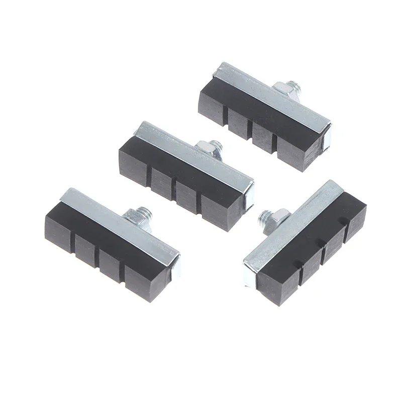 4PCS Vintage Bike Brake Blocks Classic V Brake Pads for Bicycle Caliper Cycling Shoes Replacement Parts