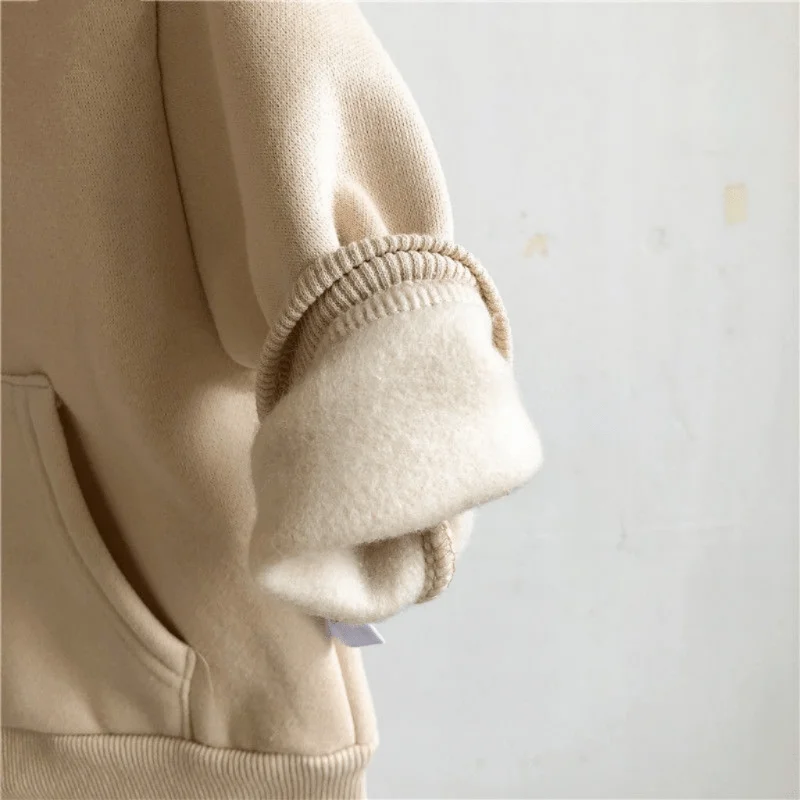 Fashion Baby Boy Girl Cotton Zipper Hoodie Infant Toddler Child Soild Coat Long Sleeve Spring Autumn Jacket Baby Clothes 1-5Y