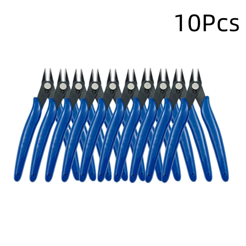 1/5/10Pcs Elektrische Draad Kabel Cutters Snijden Side Knipt Flush Tang Nipper Anti-Slip Rubber mini Diagonale Tang Handgereedschap