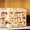 ABS Refrigerator Side Door Storage Box Automatic Egg Dispenser For Automatic Rolling Egg Dispenser Gray 4-layer 1
