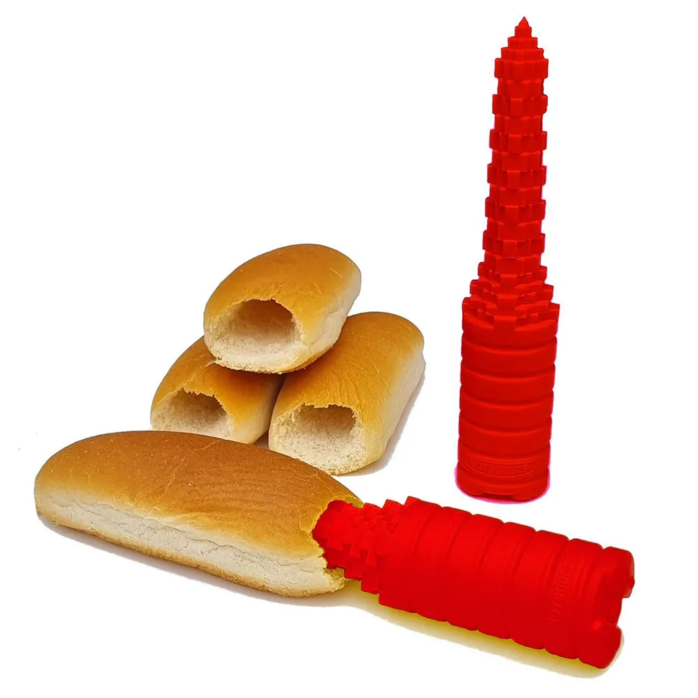 Bread Driller Hot Dog Bun Driller Non Stick Hot Dog Bread Drilling Tool for Kitchen Camping BBQ Party Hot Dog Bread Driller liji