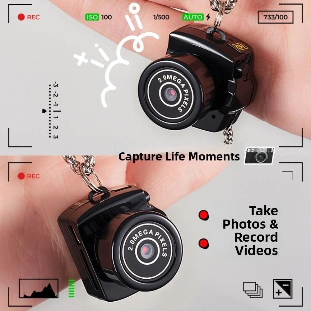 Security Secret Camera Audio Recorder Tiny Mini Camera HD Video Mini Camera for Kids Black Portable Y2000 Mini Camcorder Travel