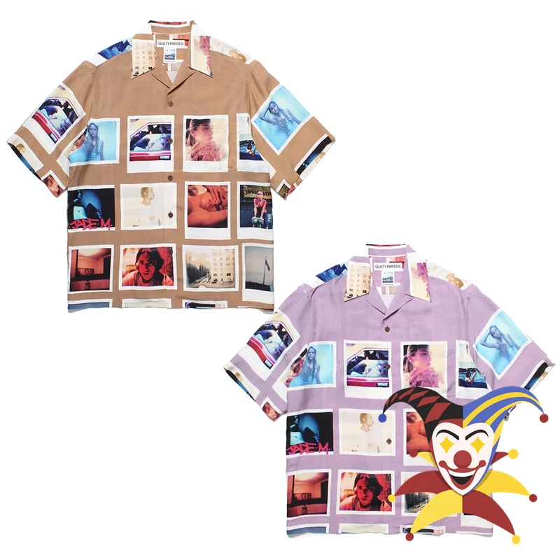 

New WACKO MARIA Hawaii Beach Shirts Men Women Top Quality Shirt
