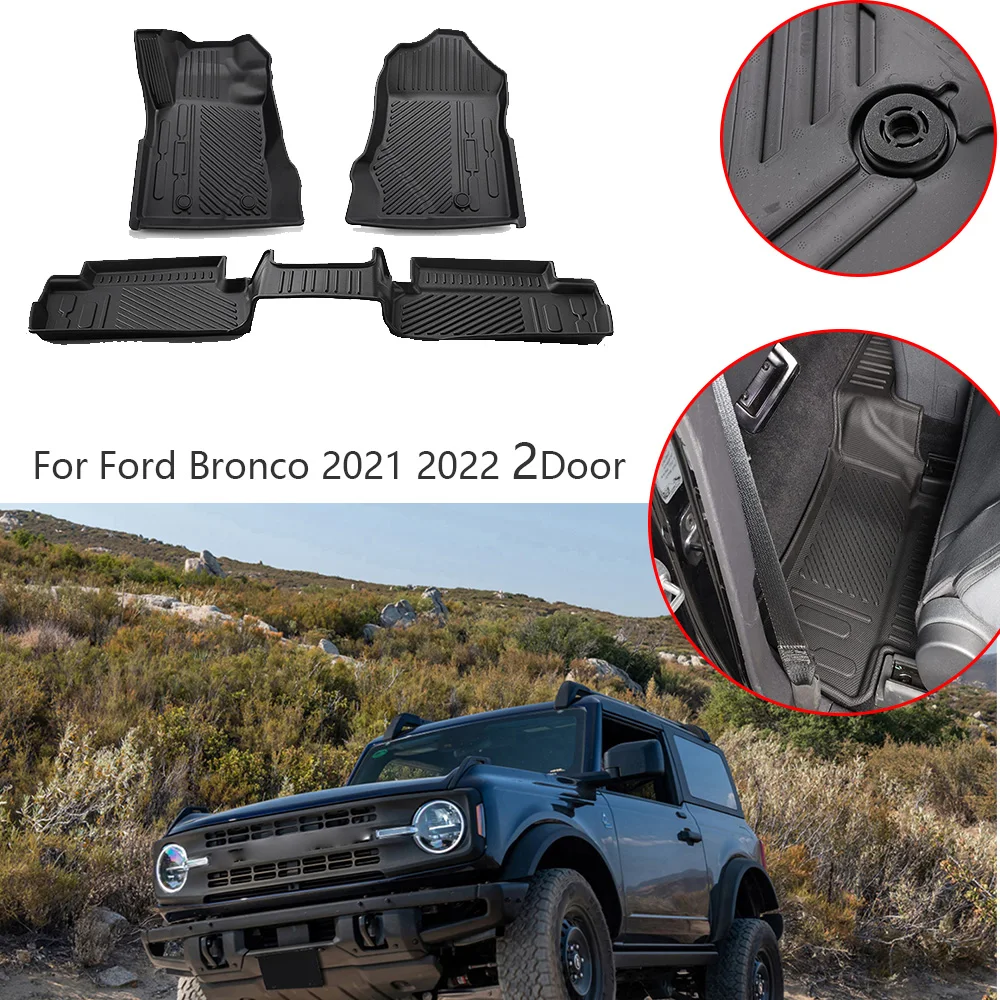 

1 комплект, автомобильные подкладки для ковриков Ford Bronco 2021 2022