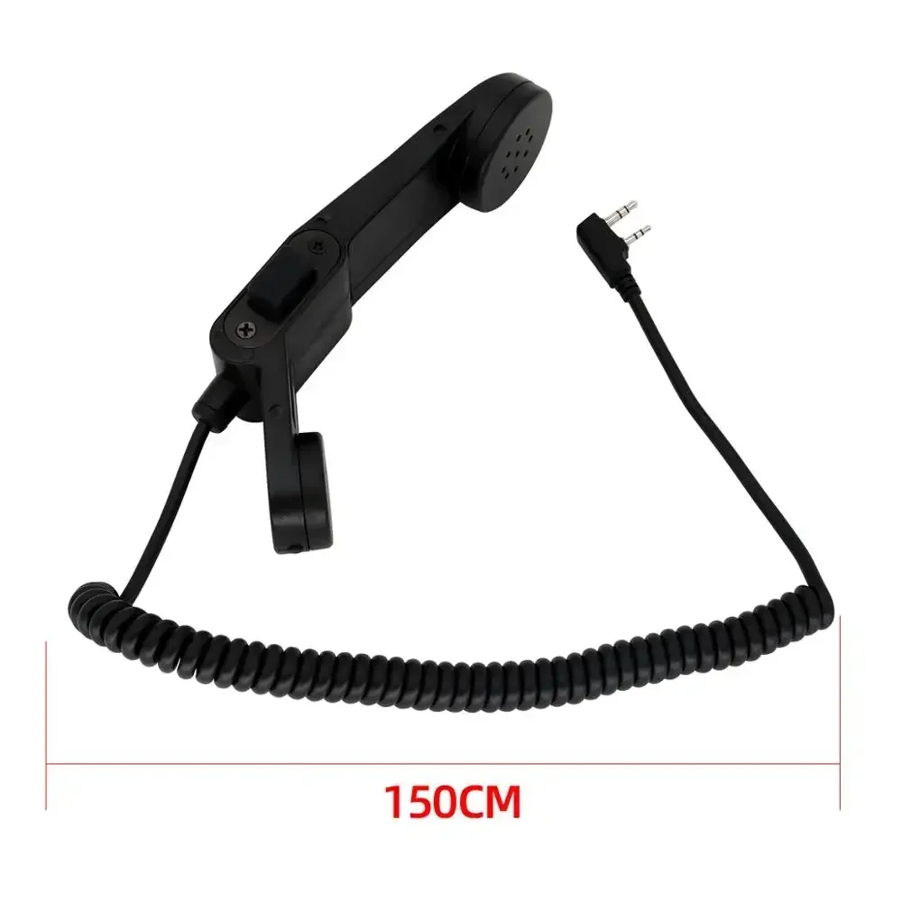 

Tactical Hunting PTT H250 PTT Handheld Speaker Microphone Military Adapter PTT H 250 2-pin Kenwood Plug for Baofeng Radio