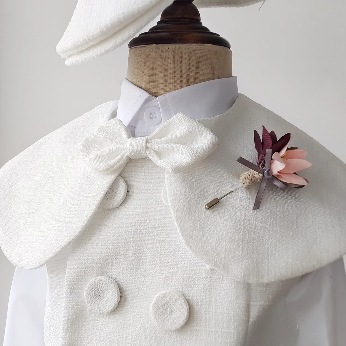 Boutique Boys suits Baby Boy Baptism Outfit Christening White Vest Set Gentleman Kids 1-4 Yrs Birthday Wedding Party Clothing Set