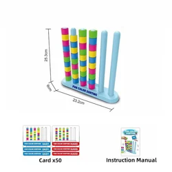 Color Stack Puzzle: Interactive Kids' Party Challenge and Sorting Game (Single set)