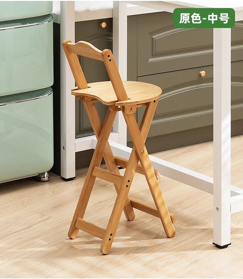 Restaurants Stool Modern Living Room High Stools Bar With Backrest Wooden Solid Wood Foldable Beauty Salon Chair Chair Luxury