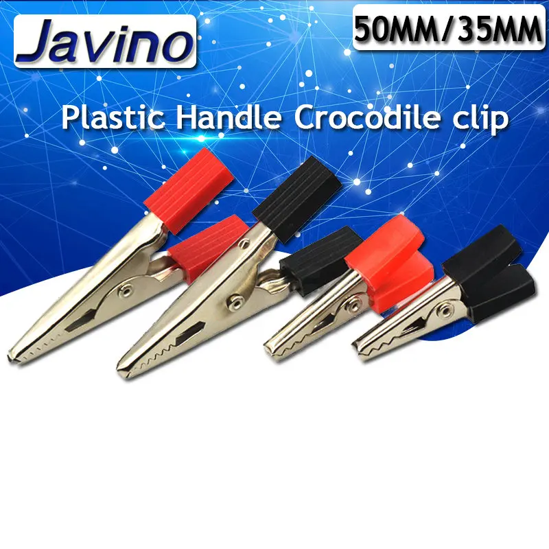 10PCS Plastic Handle Test Probes Metal Alligator Clips 35MM/50mm-alligator clips,test probes,test clip