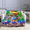 Digimon cartoon Printing blanket Flange Warm blanket picnic blanket Home travel blanket bed linings Birthday Gift 5