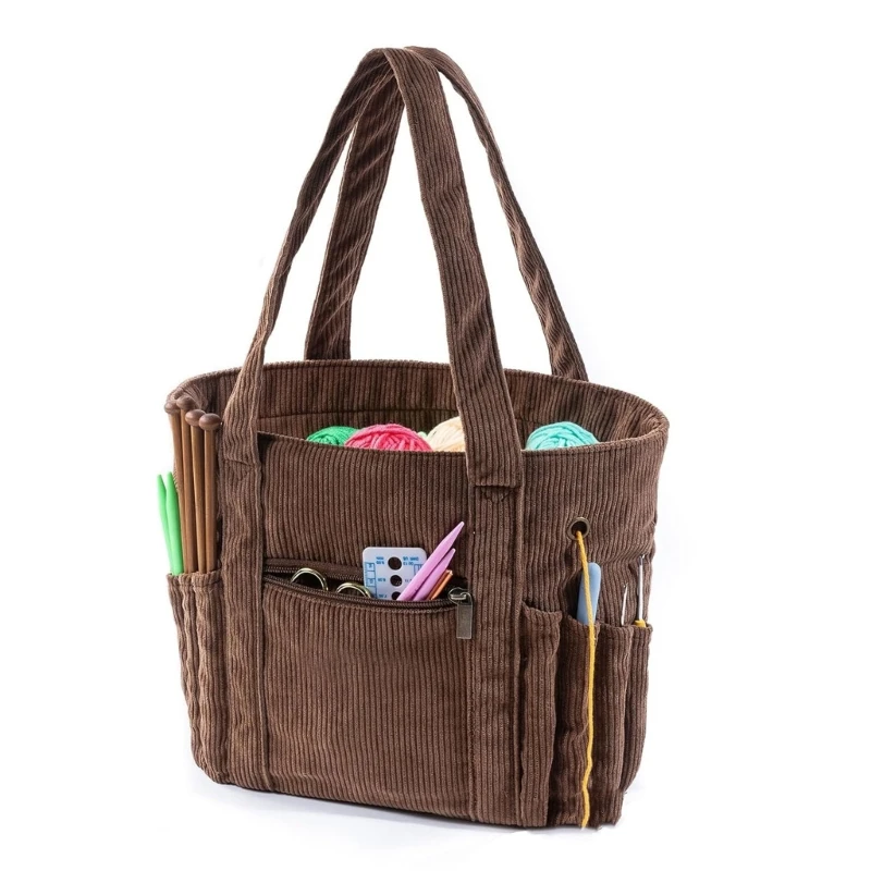 Crochet Bag Yarn Storage Bag Travel Knitting for Crochet Yarn Hook Needle