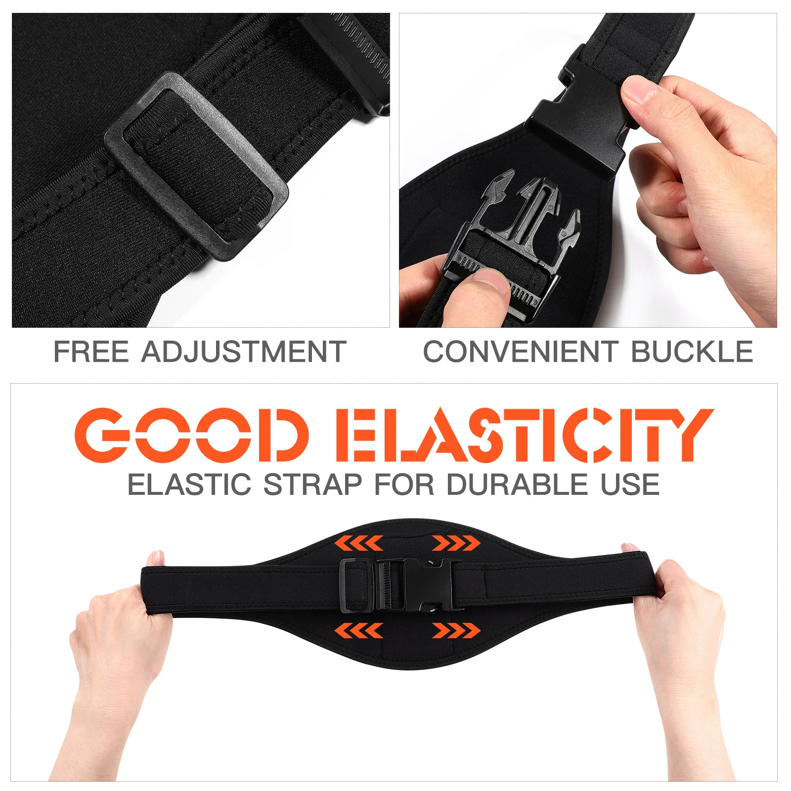 Mic Belt Microphone Holder Adjustable Nylon Waist Bag Mic Carrier for Fitness Trainers Speaker Transmitter Microphone Holder