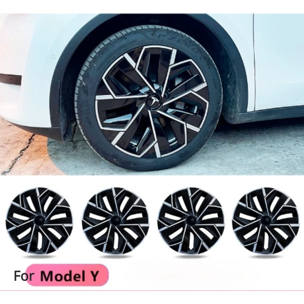 

Новинка, 4 шт., Модифицированная Автомобильная муфта, сменная Крышка Ступицы, колпачки на колеса для Tesla Model Y, 19 дюймов, полный обод, крышка, аксессуары