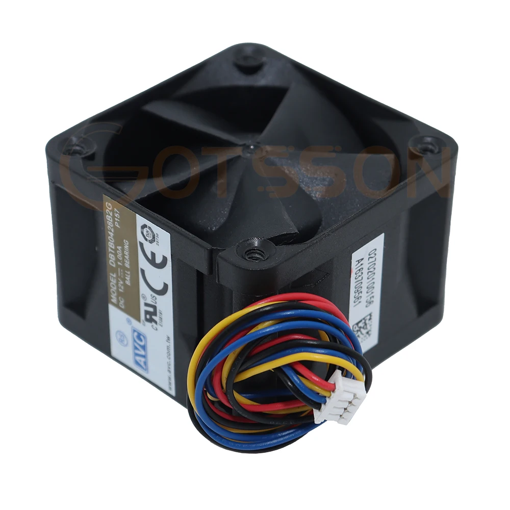고속 서버 팬, AVC 4028, 12V 1A, DBTB0428B2G, 40x40x28mm, 듀얼 볼 베어링, 4 선 4 핀 PWM, 40mm, 강력한 냉각 선풍기, 30 개