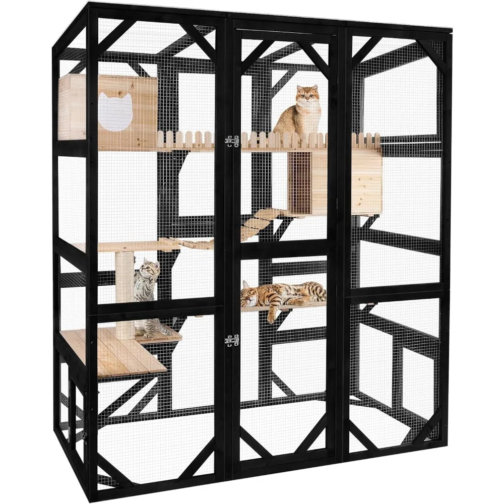 Large Cat Catio Outdoor Window Enclosure 1