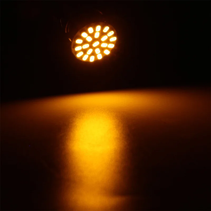 thumbnail image 1 of 2X 6X 10X 12V Bombilla LED 1156 BA15S R5W R10W 1157 BAY15D 3014 22 SMD para luces de giro de camión Lámpara de circulación diurna 6000K Blanco, 1 of 5