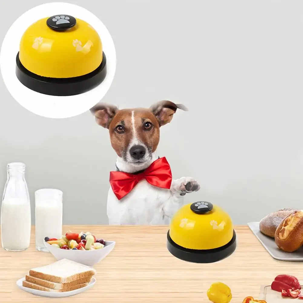 Pet Toys Bell for Dogs Cat Training Interactive Toy Called Dinner Small Bells Footprint Ring Trainer Feeding Reminder For Teddy