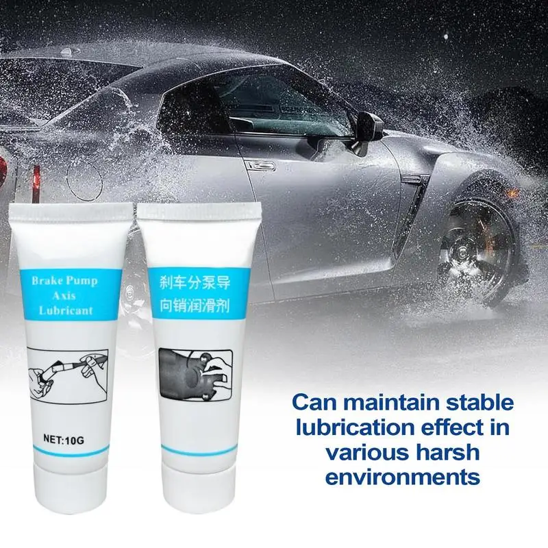 Brake Lubricant Cylinder Guide Pin Lubricant Brake System Tube Grease Heat Resistant Pad Grease 10g Car Care Products brake grease