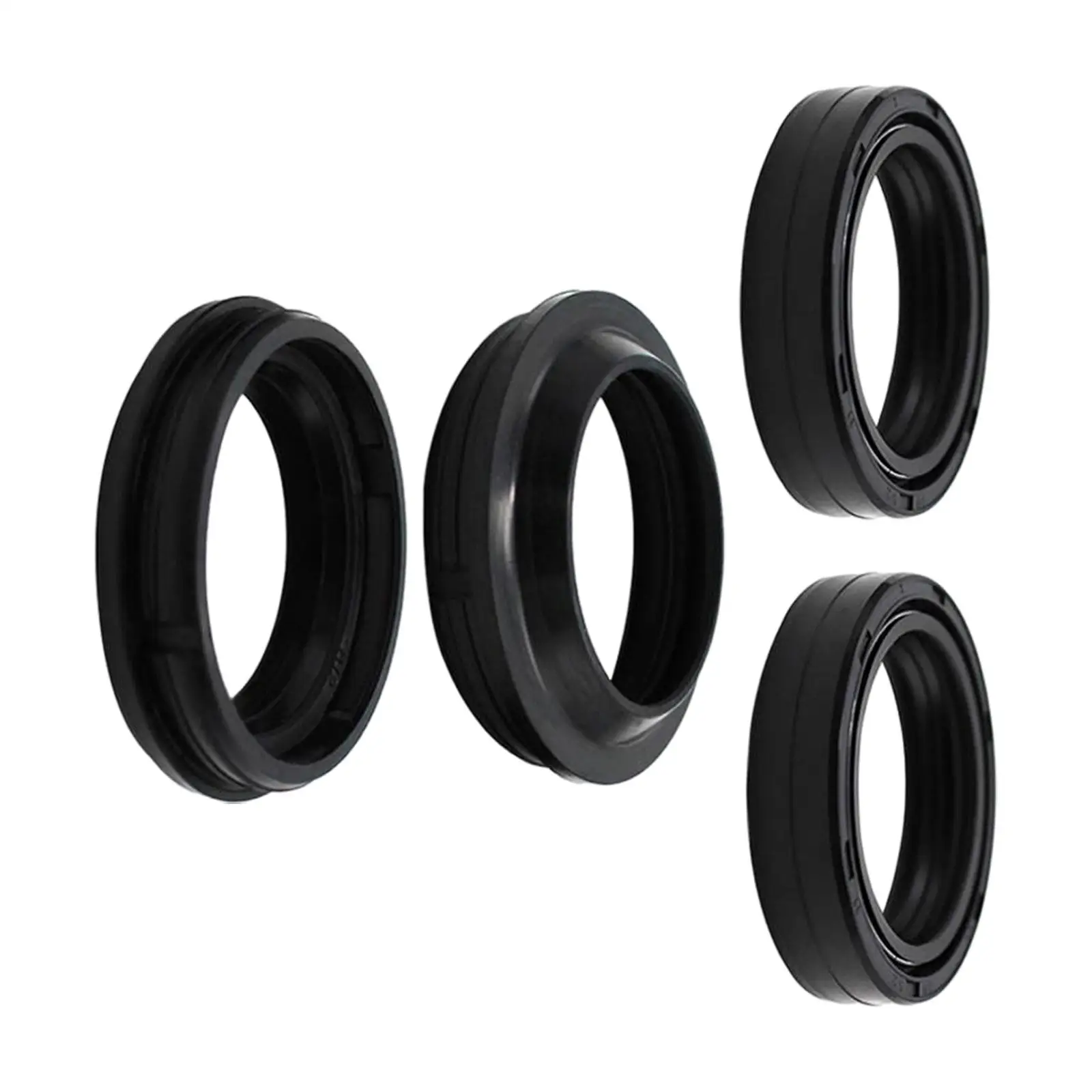 5 x 4Pcs Motorcycle Front Fork Damper Oil Seal and Dust Seal