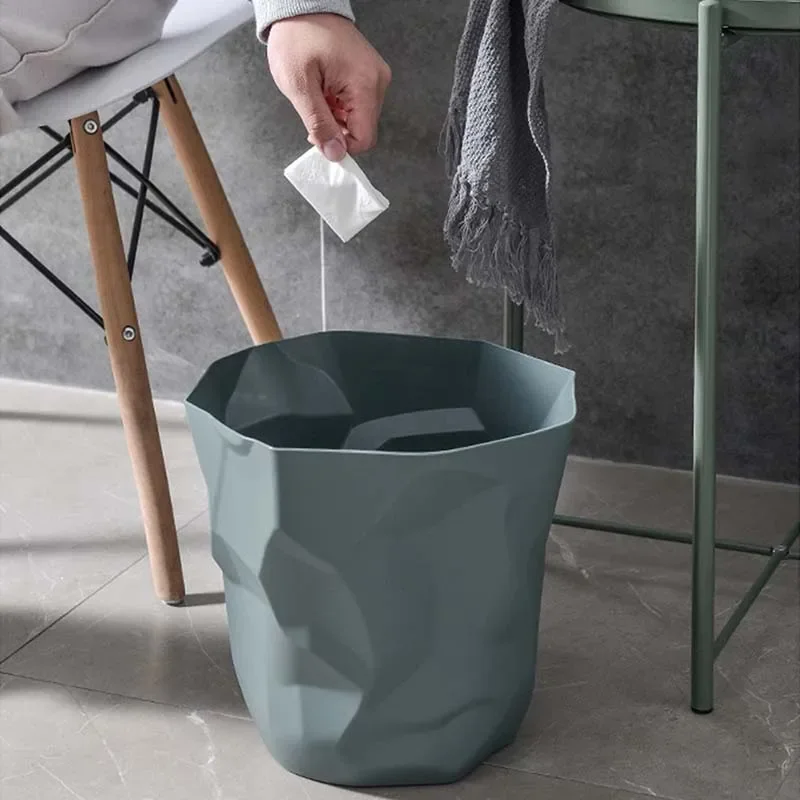 Creative Irregular Trash Can Bathroom Waste Garbage Bin Household Toilet Bin Home Rubbish Can For Kitchen Bathroom Garbage trash can desktop trash can