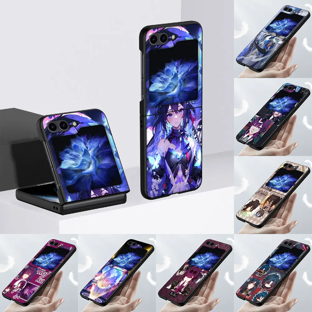 Custodia Kafka Honkai Star Rail Per Samsung Galaxy Z Flip5 Custodia Protettiva Pieghevole Z Flip 5 Zflip5 Custodia Rigida Nera Per Cellulare