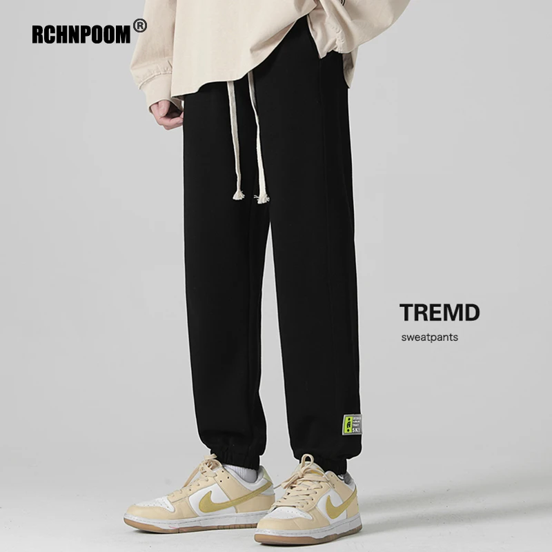 black casual pants 2022 New Cargo Sport Casual Men Pants Sweatpants Baggy Cotton Joggers Korean Style Outdoors Trousers Fashion Loose Men Clothing casual khaki pants