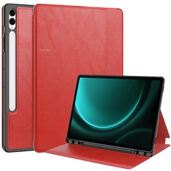 Premium Business Tablet Case with Auto Wake Cover for Tab A9 8.7inch (Red)