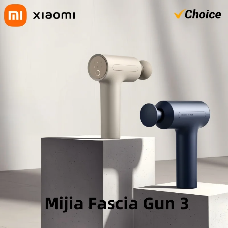 Xiaomi Mijia Fascia Gun portable fascia gun 3 with 3 Strength Levels 10mm Deep Tissue Relaxation 25kg Thrust Gear Memory 2450mAh Massage Tool