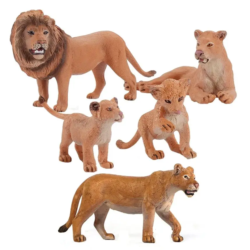 ライオン置物おもちゃ動物フィギュアライオネット雌ライオン