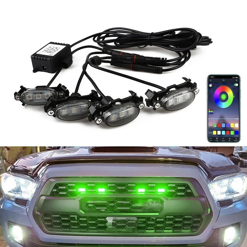 RGB Color LED Grille Light Kit For Ford F150 F250 F350 For Toyota