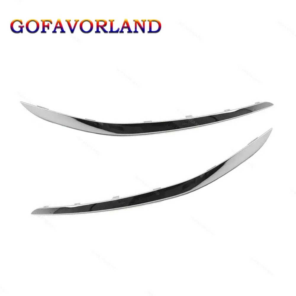 

51117362695 51117362696 Chrome Pair Front Left Right Bumper Molding Trim Plastic For BMW G12 7-Series Base 2016 2017 2018 2019