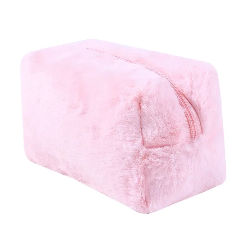 Plush Makeup Bags for Women Soft Travel Cosmetic Bag Organizer Case Young Lady Girls Make Up Case Necessaries Storage Bag 6