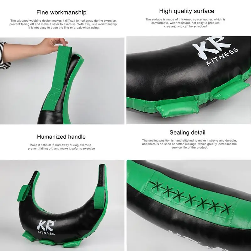 PU Boxing Training Bulgarian Power Bag Muay Thai Training Sand Sandbag 5-20kg Workout MMA Boxing Power Bag Empty