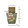 Airsoft EDC Foldable Pouch Tactical Molle Dump Pouch Multicam Lower Hanging Recycling Storage Extended Abdominal Waist Bag 3